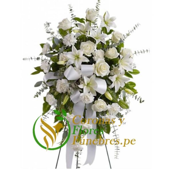 ARREGLO FLORAL CON PEDESTAL F14