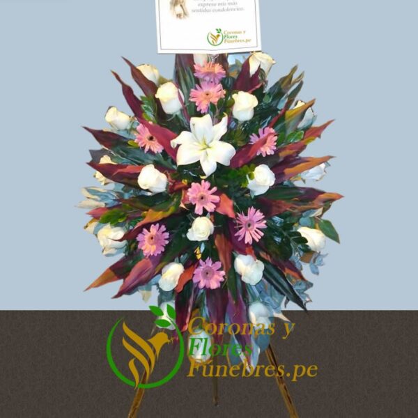 Lágrima Fúnebre Flores Variadas F46