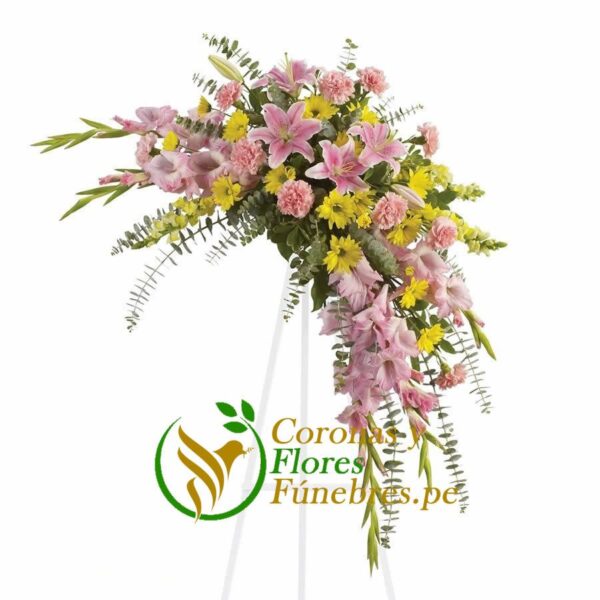 Lágrima Floral Lillums y Gladiolos Rosados F57