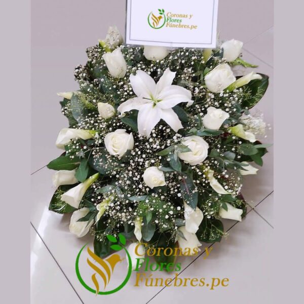 Lágrima de Piso de Rosas blancas y Cartuchos F41